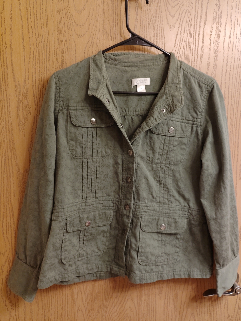 Christopher & Banks Olive Utility Jacket